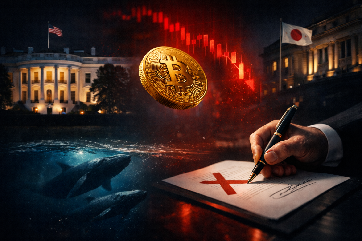 Bitcoin пада под $65 000: Масови ликвидации и макро натиск.