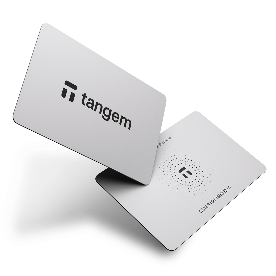 LIMITED EDITION: Бял Tangem Wallet с 2 карти