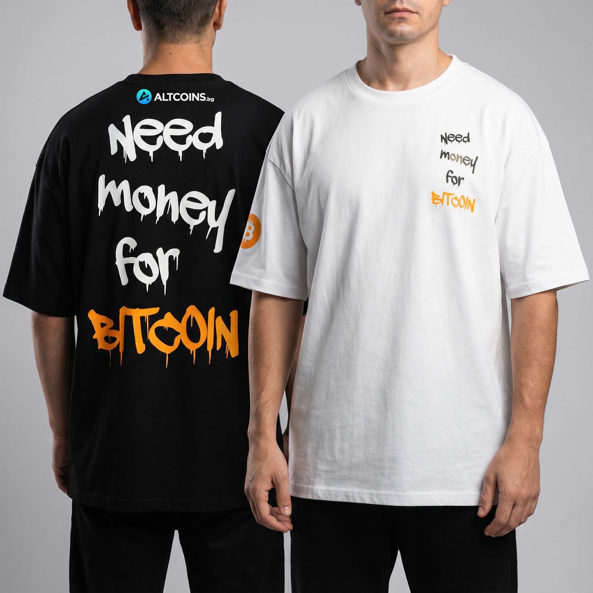 Need Money for Bitcoin Премиум Тениска